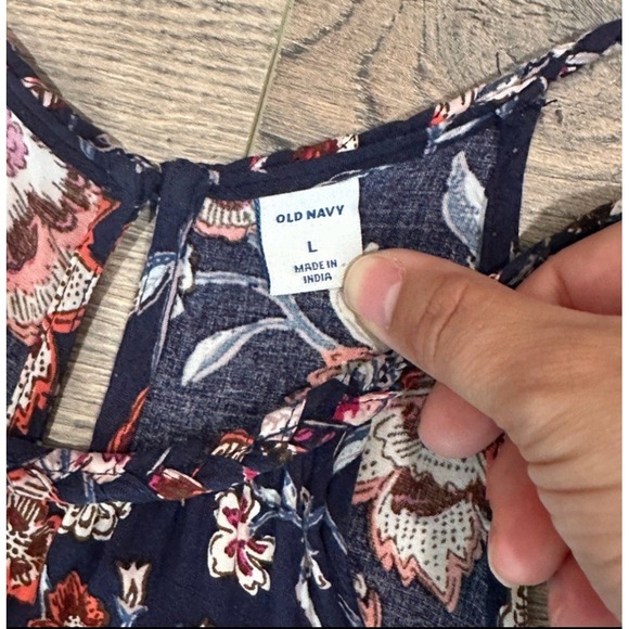 OLD NAVY Womens Halter‎ Maxi Dress Size L Americana Coastal Cowgirl Beach - Picture 7 of 13